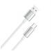 Дата кабель USB 2.0 AM to USB-C 2.0m 3A zinc alloy braided white ColorWay (CW-CBUC099-WT)