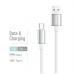 Дата кабель USB 2.0 AM to USB-C 2.0m 3A zinc alloy braided white ColorWay (CW-CBUC099-WT)