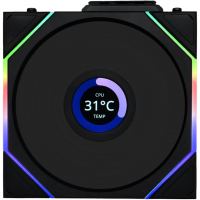 Кулер до корпусу Lian Li UNI Fan TL WIRELESS LCD 120-1, Black (G99.12TLLCD1W1B.00)