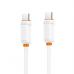Дата кабель USB-C to USB-C 1.0m 27W white XO (XO-CB-300CC-WH)