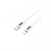 Дата кабель USB-C to Lightning 1.0m PD silicone BX114 Structure white BOROFONE (6941991116834)