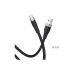 Дата кабель USB 2.0 AM to USB-C 1.0m 3A silicone X53 black HOCO (6931474738097)