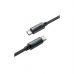 Дата кабель USB-C to USB-C 1.2m 60W nylon black Acefast (6974316284475)