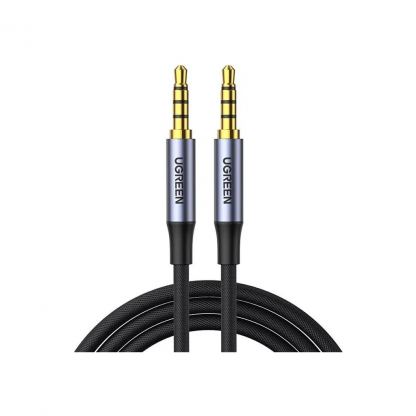 Кабель мультимедійний 3.5mm M to 3.5mm M 2.0m (4pin) AV183 gray Ugreen (20782)