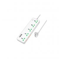 Мережевий фільтр живлення HOCO AC13A 5 роз, 3 USB, USB-C, 17W, 1,5м, White (AC13A/W)