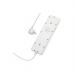 Мережевий фільтр живлення HOCO AC13A 5 роз, 3 USB, USB-C, 17W, 1,5м, White (AC13A/W)