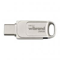 USB флеш накопичувач Wibrand 256GB Bee Silver USB 3.2/Type-C (WI3.2TC/BE256TC039S)