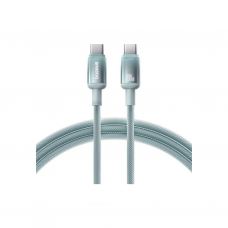 Дата кабель USB-C to USB-C 1.0m 100W blue-green Baseus (E0420700)