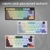 Клавіатура Ajazz AF82 Wireless/Bluetooth/USB UA Gray/White/Orange (AF82-GWO)