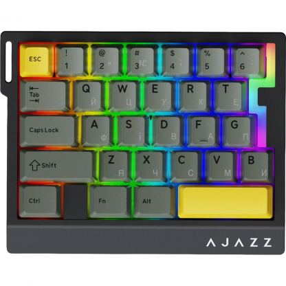 Клавиатура Ajazz AK029 Ice Island Magnetic Switch USB UA Black/Yellow (AK029-I-BY)