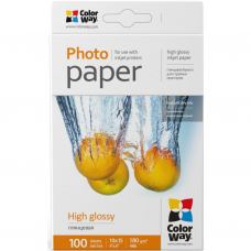 Фотобумага ColorWay 10x15 180г glossy, 100с (PG1801004R)