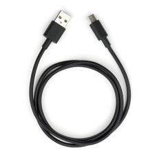 Дата кабель USB 2.0 AM to Type-C PVC 1m black Vinga (VCPDCTC1BK)