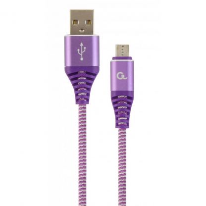 Дата кабель USB 2.0 Micro 5P to AM Cablexpert (CC-USB2B-AMmBM-2M-PW)