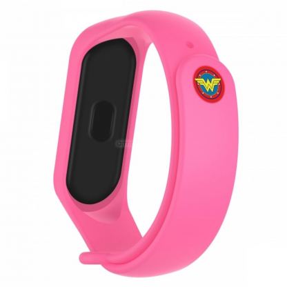 Ремешок для фитнес браслета Armorstandart Superhero Edition for Xiaomi Mi Band 4/3 Wonder Woman Pink (ARM55067)