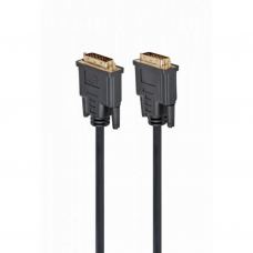 Кабель мультимедийный DVI M to DVI M 3.0m 24+1pin Cablexpert (CC-DVI2-BK-10)