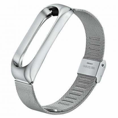 Ремешок для фитнес браслета BeCover Metal для Xiaomi Mi Band 3/4 Silver (704652)