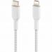 Дата кабель USB Type-С to Lightning 2.0m white Belkin (CAA004BT2MWH)