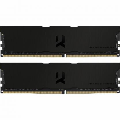 Модуль пам'яті для комп'ютера DDR4 32GB (2x16GB) 3600 MHz Iridium Pro Deep Black Goodram (IRP-K3600D4V64L18/32GDC)