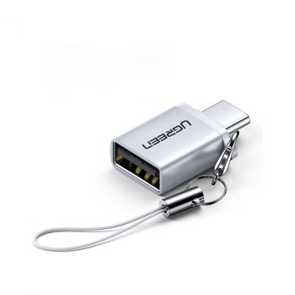Перехідник OTG USB 3.0 AF to USB-C gray Ugreen (50283)