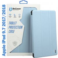Чехол для планшета BeCover Tri Fold Soft TPU Silicone Apple iPad 9.7 2017/2018 A1822/A1823/A1893/A1954 Light Blue (708512)