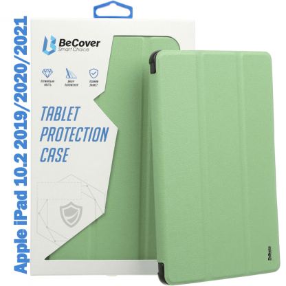 Чехол для планшета BeCover Tri Fold Soft TPU mount Apple Pencil Apple iPad 10.2 2019/2020/2021 Green (708457)