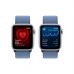 Смарт-часы Apple Watch SE 2023 GPS 40mm Silver Aluminium Case with Winter Blue Sport Loop (MRE33QP/A)