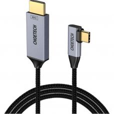 Кабель мультимедийный USB-C to HDMI M 1.8m 4K60Hz 90° corner Choetech (XCH-1803)