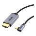 Кабель мультимедийный USB-C to HDMI M 1.8m 4K60Hz 90° corner Choetech (XCH-1803)