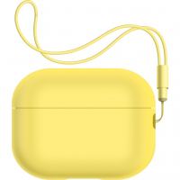 Чехол для наушников Armorstandart Silicone Case with straps для Apple Airpods Pro 2 Yellow (ARM68619)