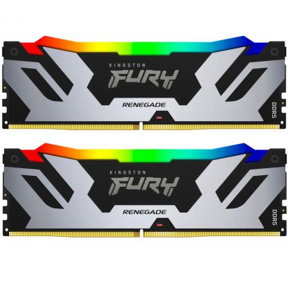 Модуль памяти для компьютера DDR5 48GB (2x24GB) 7200 MHz Renegade RGB XMP Kingston Fury (ex.HyperX) (KF572C38RSAK2-48)