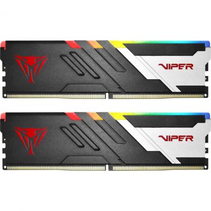 Модуль пам'яті для комп'ютера DDR5 32GB (2x16GB) 6000 MHz Viper Venom RGB Patriot (PVVR532G600C36K)