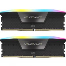 Модуль памяти для компьютера DDR5 96GB (2x48GB) 6000 MHz Vengeance RGB Black Corsair (CMH96GX5M2B6000C30)