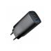 Зарядний пристрій Gembird USB-A + 2xType-C (PD18W + QC3.0 27W) black (TA-UC-PDQC65-01-BK)