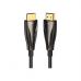 Кабель мультимедийный HDMI to HDMI 20.0m V2.0 Optical 4K 60Hz 18Gbps Dolby 7.1 PVC Black Zinc Alloy Vention (ALABQ)