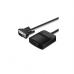 Переходник VGA 15F to HDMI M 1080P 60Hz 3,5mm Audio 0.15m Vention (ACNBB)
