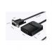 Переходник VGA 15F to HDMI M 1080P 60Hz 3,5mm Audio 0.15m Vention (ACNBB)