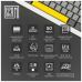 Клавиатура Epomaker Shadow-X 70 Mulan Switch Hot-Swap LCD Screen RGB Wireless/Bluetooth/USB UA White (SHX-W-M)
