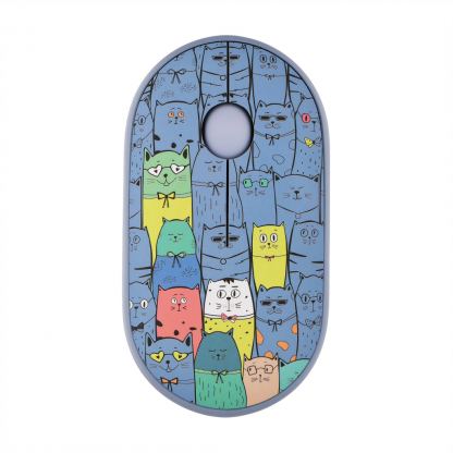 Мишка 2E MF300 PETSCATS Silent Wireless/Bluetooth Blue (2E-MF300WPETSBL)