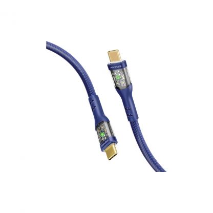 Дата кабель USB-C to USB-C 2.0m Promate (transline-cc200.navy)