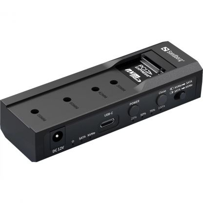 Док-станция Sandberg USB3.2 Type-C toSSD M2/NVMe SATA Cloner & Dock Sandberg (136-49)