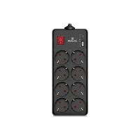 Мережевий фільтр живлення REAL-EL RS-PROTECT 805 1.8m, black (EL122300042)