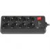 Мережевий фільтр живлення REAL-EL RS-PROTECT 805 1.8m, black (EL122300042)