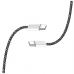 Дата кабель USB-C to USB-C 2.0m (braided cotton) (PD Fast Charging 60W) 3.0А black ColorWay (CW-CBPDCC068-BK)