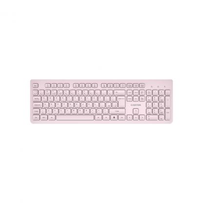Клавиатура Canyon HKB-W01 Silent Wireless UA Beige (CNS-HKBW01BG)