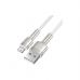 Дата кабель USB 2.0 AM to Lightning 2.0m Cafule Series Metal 2.4A White Baseus (CALJK-B02)