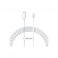 Дата кабель USB 2.0 AM to USB-C 2.0m Superior Fast Charging 100W moon white Baseus (P10320102214-03)