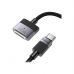 Кабель питания USB-C to Mag3 1.0m Magnetic U141 black HOCO (6942007642088)