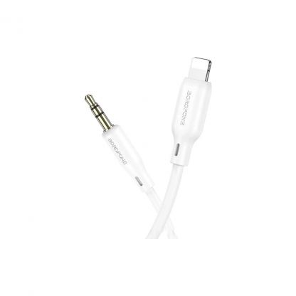 Кабель мультимедийный Lightning to 3.5mm M 1.0m white BOROFONE (6941991101052)