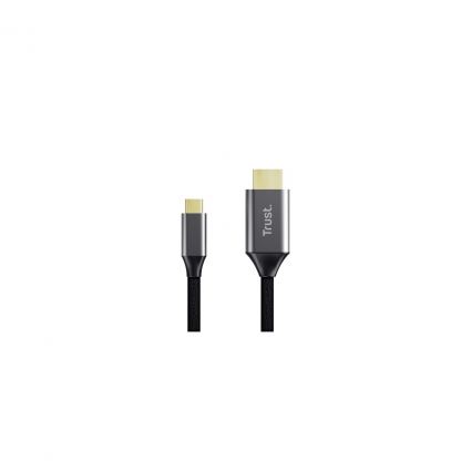 Кабель мультимедийный USB-C to HDMI M 2.0m black Trust (25630_TRUST)