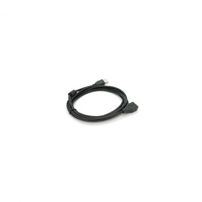 Дата кабель USB 2.0 AM/AF 2.0m ferrite black Voltronic (YT-AM/AF-2.0B)